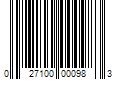 Barcode Image for UPC code 027100000983