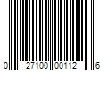 Barcode Image for UPC code 027100001126