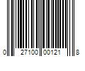 Barcode Image for UPC code 027100001218