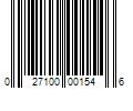 Barcode Image for UPC code 027100001546