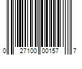 Barcode Image for UPC code 027100001577