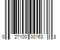 Barcode Image for UPC code 027100001638