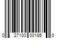 Barcode Image for UPC code 027100001850