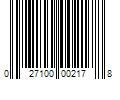 Barcode Image for UPC code 027100002178