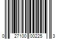 Barcode Image for UPC code 027100002253