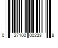 Barcode Image for UPC code 027100002338