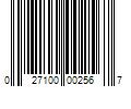 Barcode Image for UPC code 027100002567