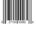 Barcode Image for UPC code 027100002628