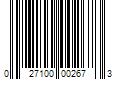 Barcode Image for UPC code 027100002673