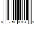 Barcode Image for UPC code 027100003649