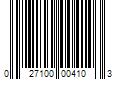 Barcode Image for UPC code 027100004103