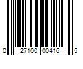 Barcode Image for UPC code 027100004165