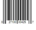 Barcode Image for UPC code 027100004257