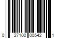 Barcode Image for UPC code 027100005421