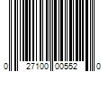 Barcode Image for UPC code 027100005520