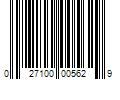 Barcode Image for UPC code 027100005629