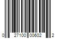 Barcode Image for UPC code 027100006022