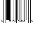 Barcode Image for UPC code 027100007029