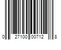 Barcode Image for UPC code 027100007128. Product Name: 