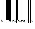 Barcode Image for UPC code 027100007579