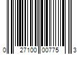 Barcode Image for UPC code 027100007753