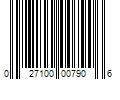 Barcode Image for UPC code 027100007906