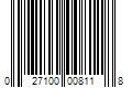 Barcode Image for UPC code 027100008118