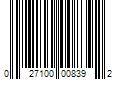 Barcode Image for UPC code 027100008392