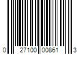 Barcode Image for UPC code 027100008613