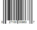 Barcode Image for UPC code 027100008637