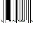 Barcode Image for UPC code 027100008699