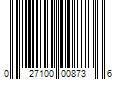 Barcode Image for UPC code 027100008736