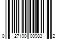 Barcode Image for UPC code 027100009832