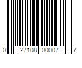 Barcode Image for UPC code 027108000077