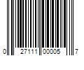 Barcode Image for UPC code 027111000057