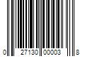 Barcode Image for UPC code 027130000038