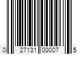 Barcode Image for UPC code 027131000075