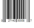 Barcode Image for UPC code 027143000087