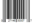 Barcode Image for UPC code 027146000077