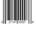 Barcode Image for UPC code 027147000076