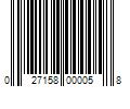 Barcode Image for UPC code 027158000058