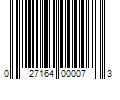 Barcode Image for UPC code 027164000073