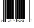 Barcode Image for UPC code 027174000087