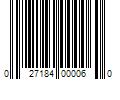 Barcode Image for UPC code 027184000060