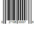 Barcode Image for UPC code 027185000076