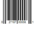 Barcode Image for UPC code 027187000081