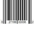 Barcode Image for UPC code 027199000062