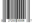 Barcode Image for UPC code 027200000067