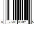 Barcode Image for UPC code 027200000425