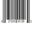 Barcode Image for UPC code 027200001262